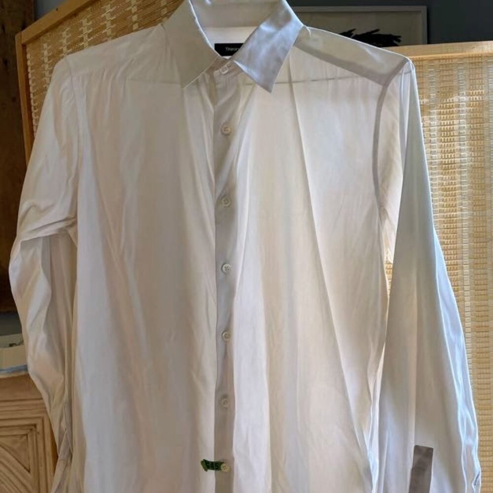 Theory Men’s Dress Shirt in White